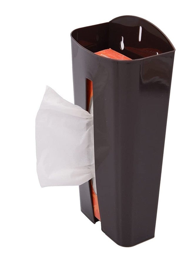 Styxon Plastic Bag Holder Wall-Mounted Plastic Box Storage Box Garbage Box Organizer Dispenser 17 X 8 X 27 cm, Multicolour - Image 1
